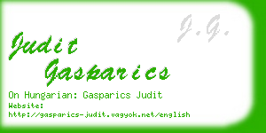 judit gasparics business card